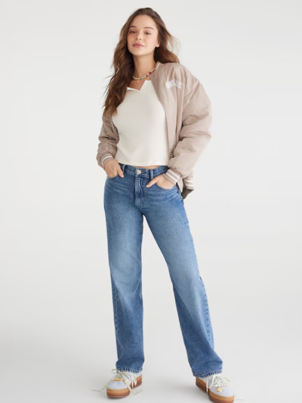 Aeropostale Women's high rise baggy jean